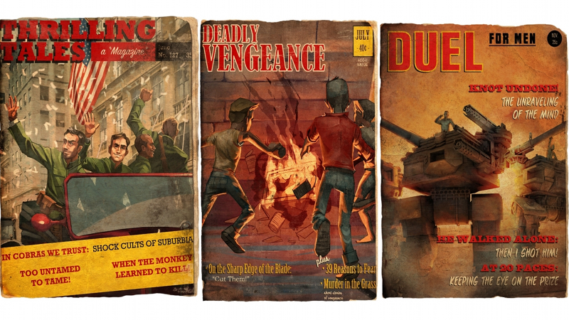 Illustration for article titled The Rollicking Pulp Magazine Covers of Trenched